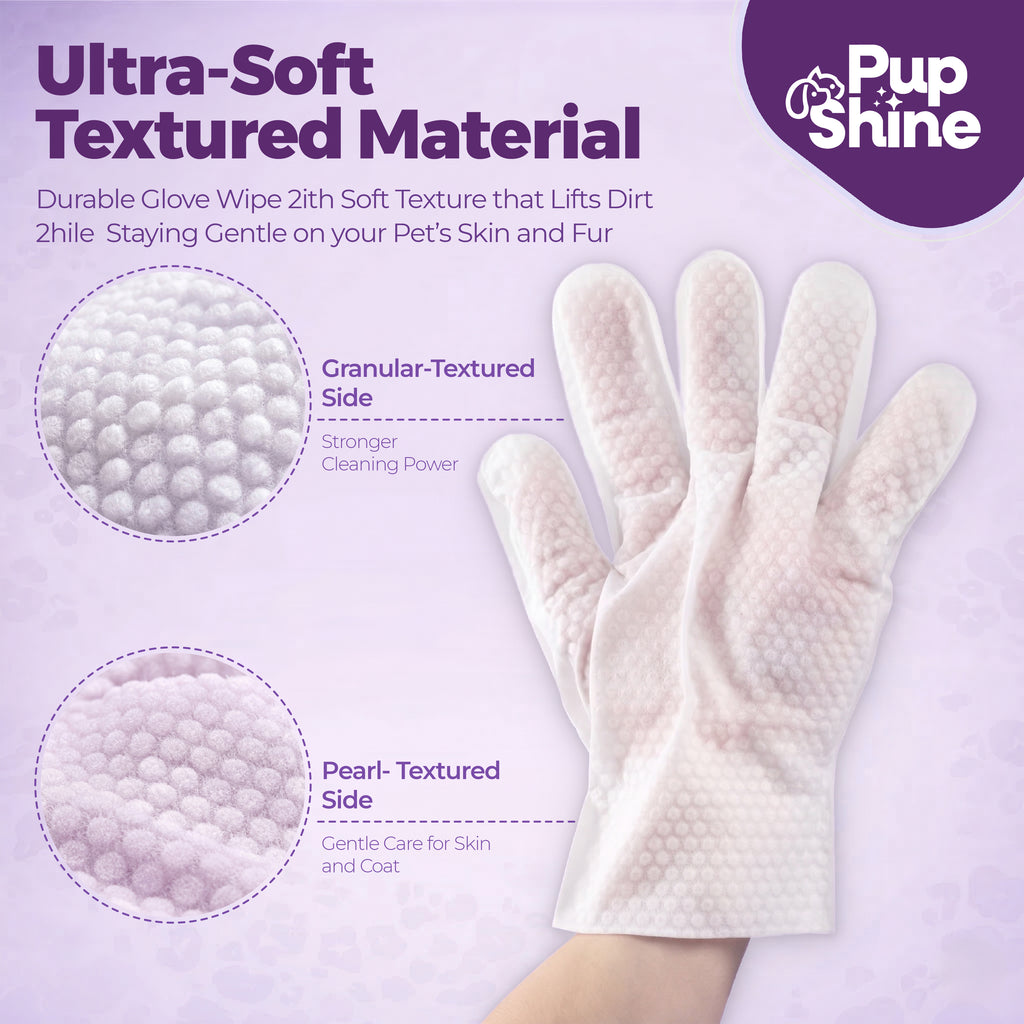 PupShine Pet Glove Wipes